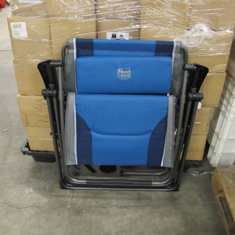 lot 72 image: Timber Ridge Zero Gravity Lounger - Blue  Gray