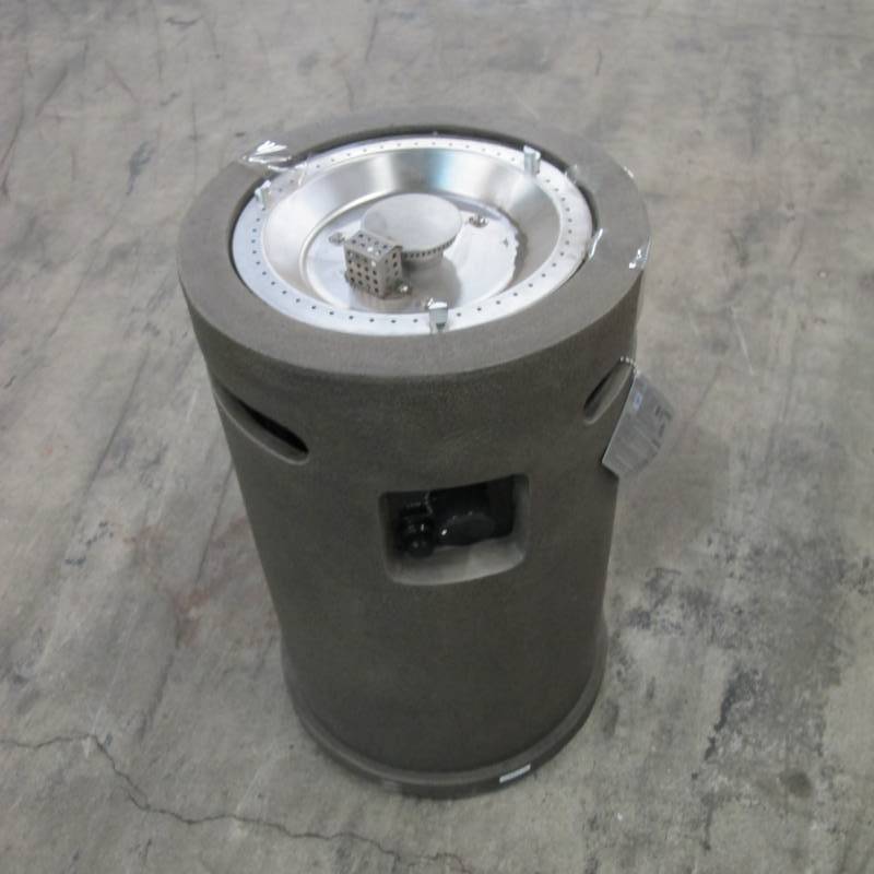 lot 76 image: Outdoor Gas Fire Column - 30,000 BTU - Missing Glass Ring, Rocks and Cover - Works