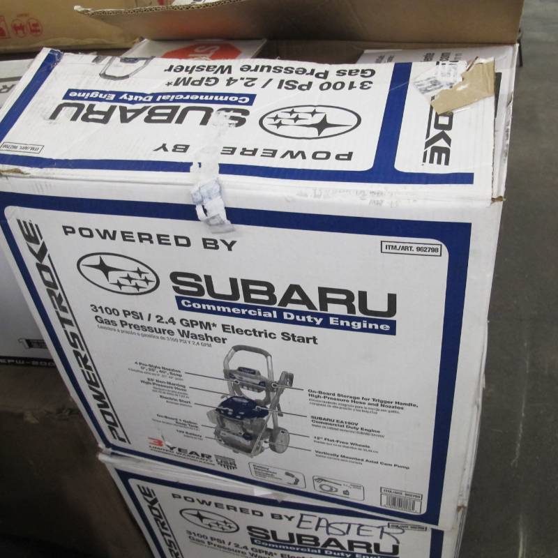 lot 121 image: 3,100-PSI 2.4-GPM Subaru Electric Start Gas Pressure Washer - with Wand