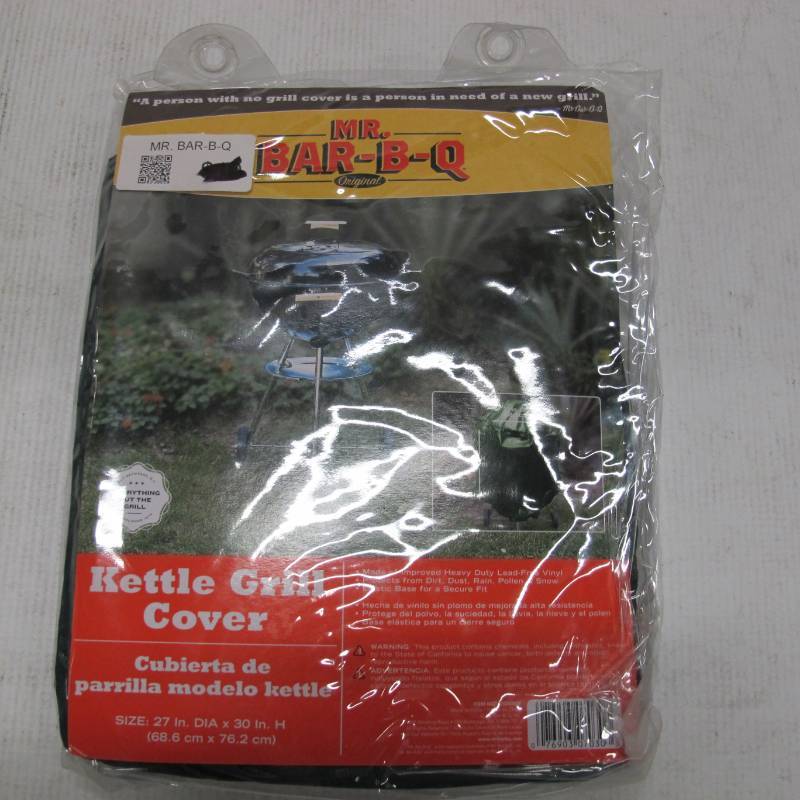lot 10B image: Mr. BBQ Kettle Grill Cover Pack of Two
