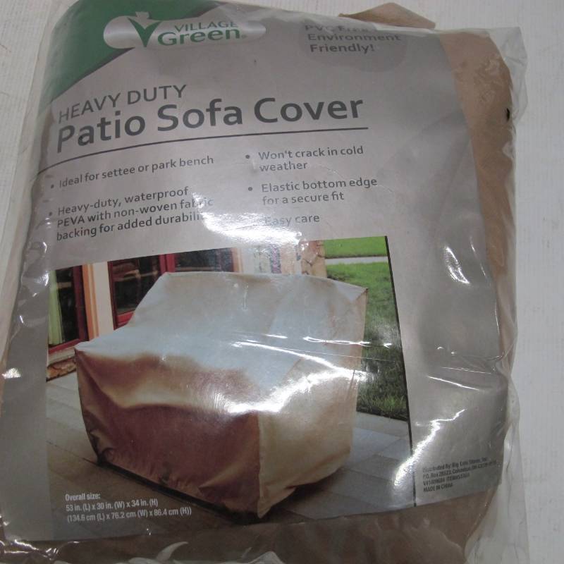 lot 18 image: Heavy Duty Patio Sofa Covers Pack of Two