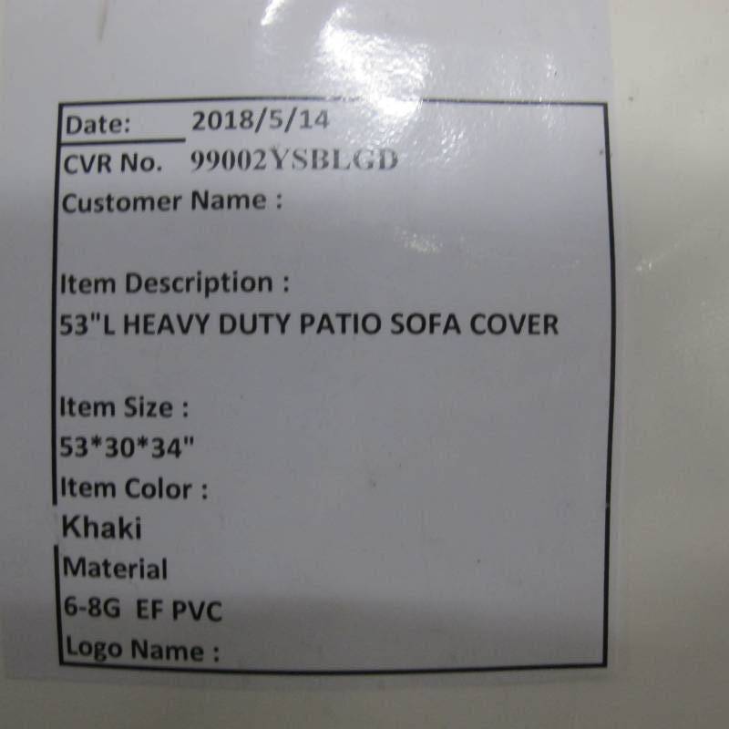 lot 43 image: Patio Chair and Sofa Cover Set