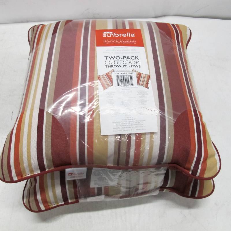 lot 83 image: Sunbrella Two-Pack Outdoor Throw Pillows