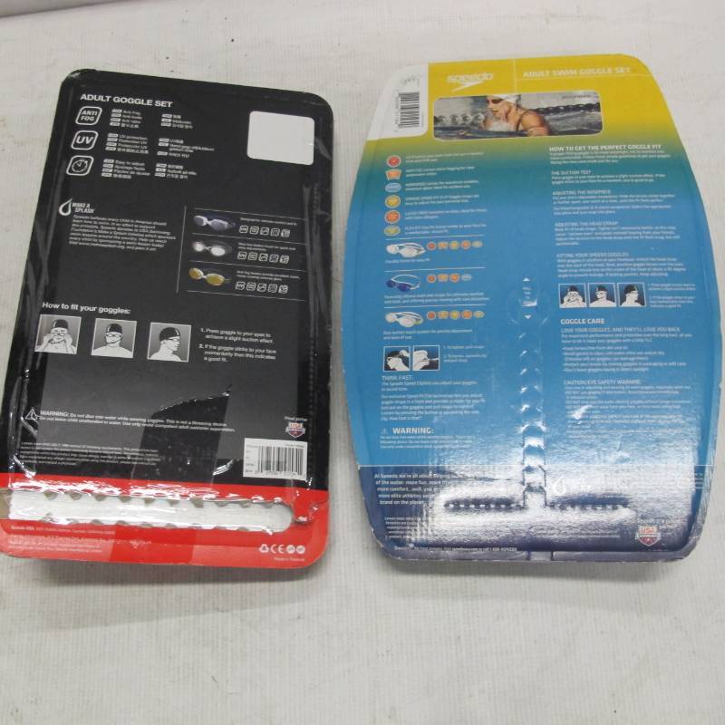 lot 88 image: Speedo Adult Goggles 2 Packs of 3