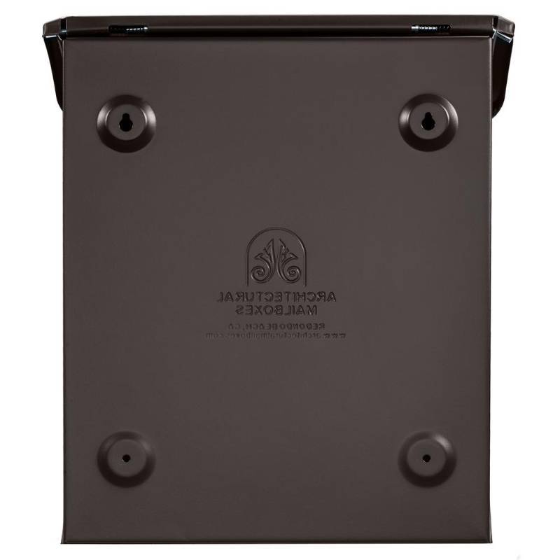 lot 229 image: Architectural Mailboxes Bordeaux Locking Rubbed Bronze Wall Mount Mailbox
