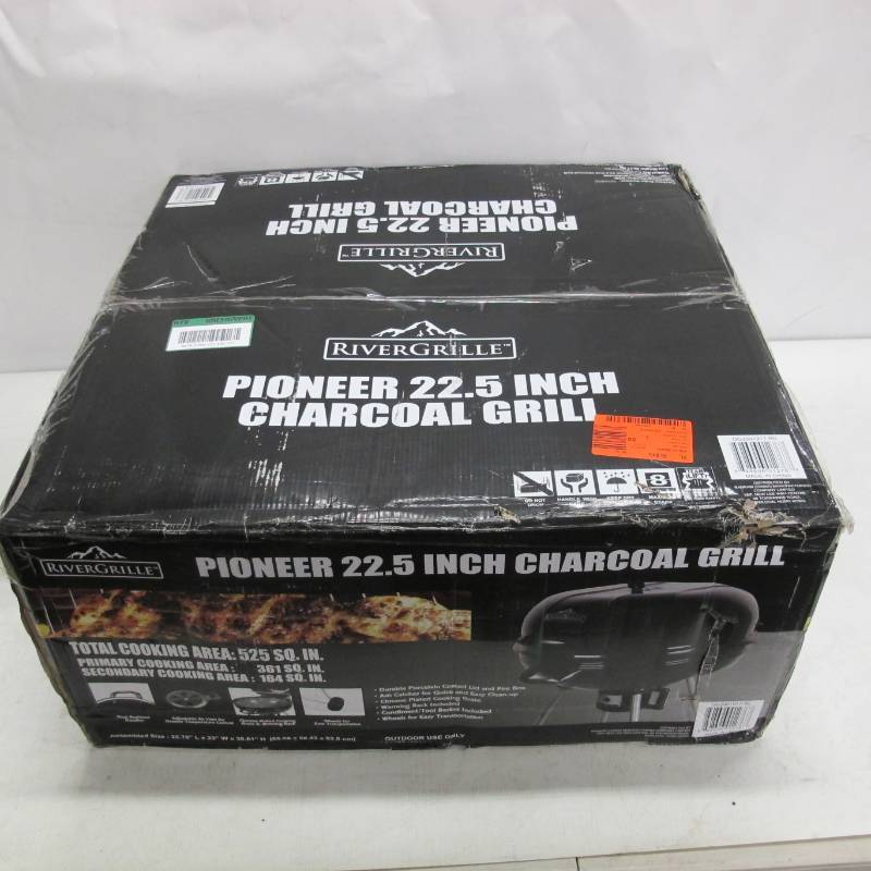 lot 192 image: RiverGrille Pioneer 22.5 in. Charcoal Grill in Black