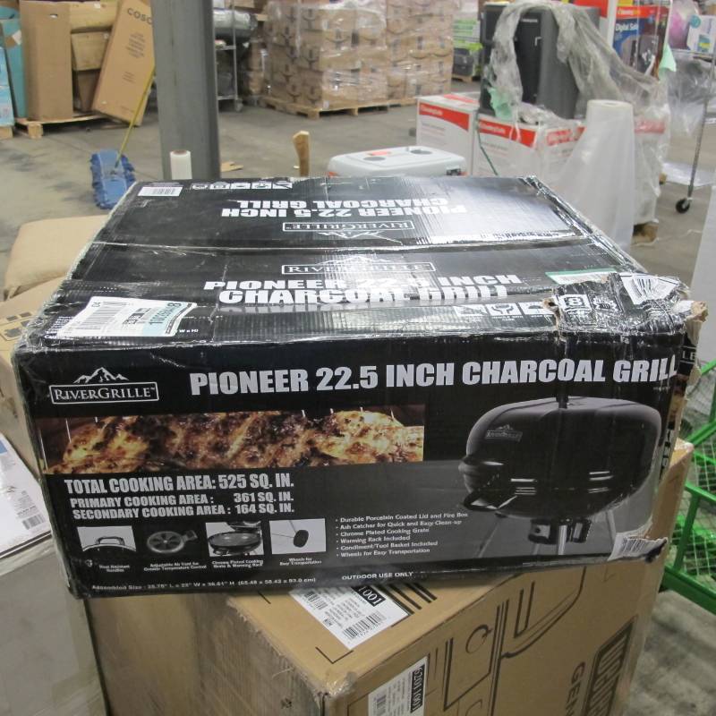 lot 256 image: RiverGrille Pioneer 22.5 in. Charcoal Grill in Black