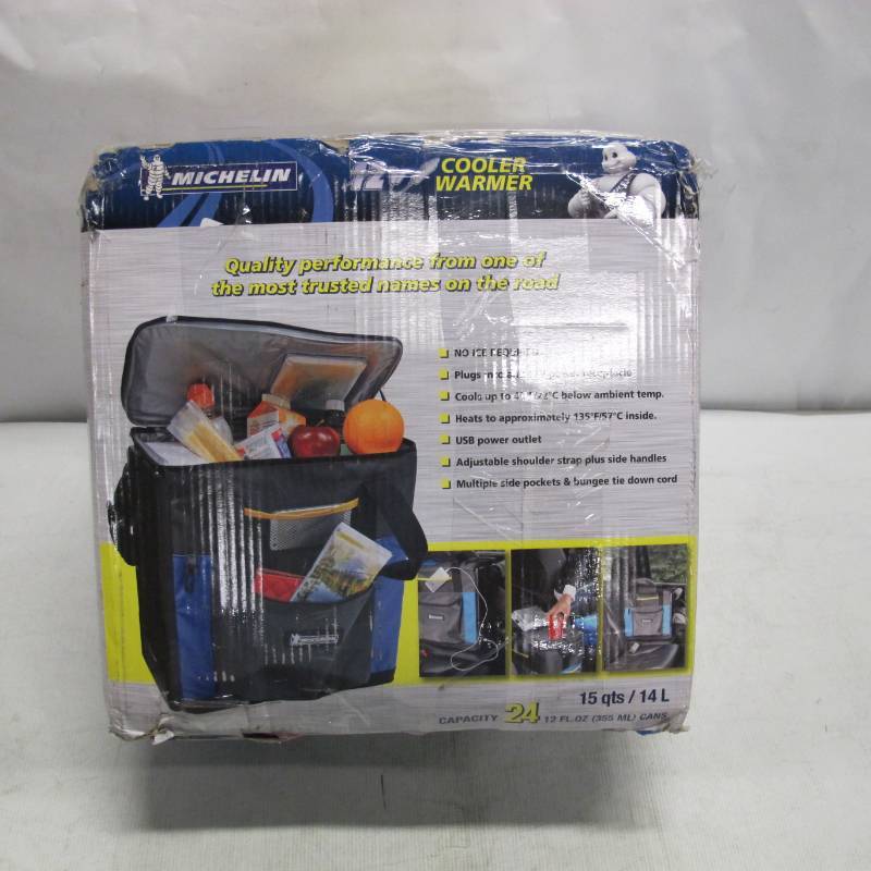 lot 321 image: Michelin P14-M 12V Soft-sided Hybrid Travel Cooler and Warmer (15 Quarts14 Liters) by Koolatron