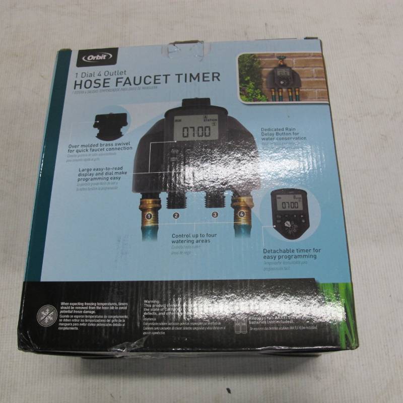 lot 312 image: Orbit 1 Dial 4 Outlet Hose Faucet Timer