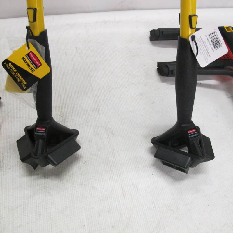 lot 331 image: 2 Rubbermaid Commercial Products Maximizer Quick-Change with 3 Attachments Each
