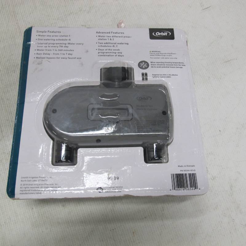 lot 335 image: Orbit 2-Outlet Hose Faucet Timer 56544