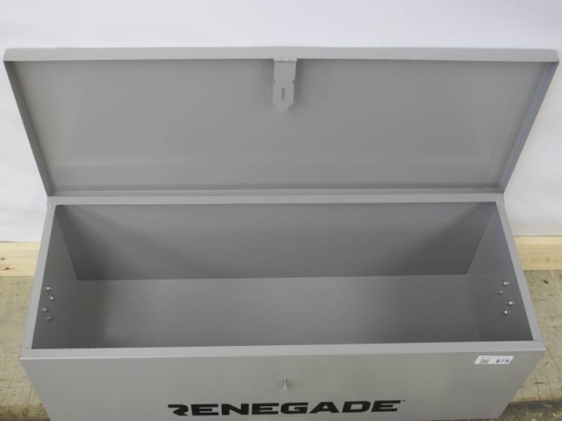 lot 258 image: Renegade Gray Jobsite Tool Box 30 in.W x 12 in.D x 10 in.H - Small