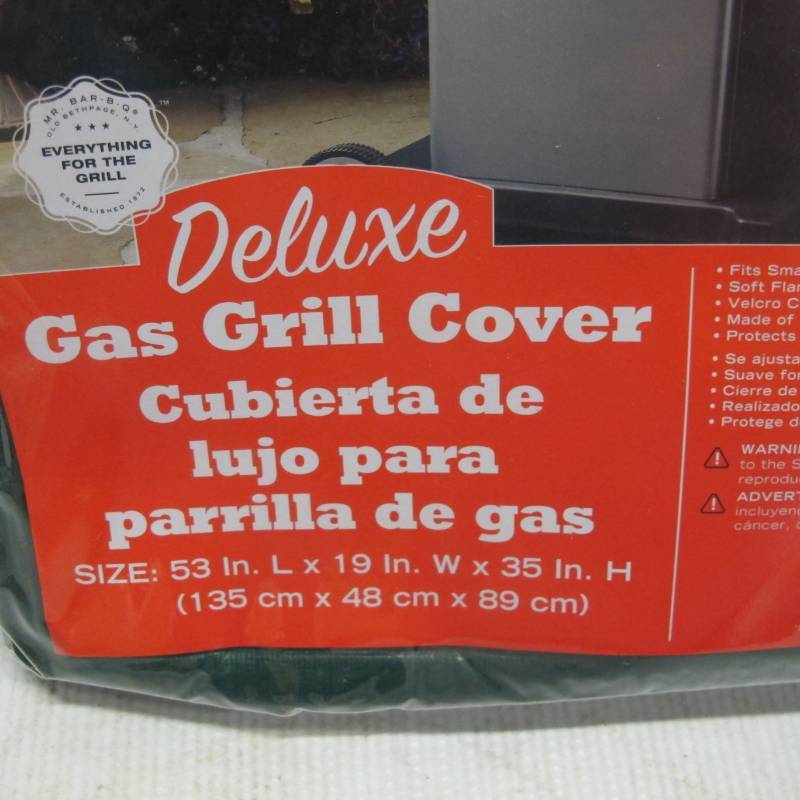 lot 168 image: Mr Bar B Q Deluxe Gas Grill Cover 53 in. x 19 in. x 35 in. -  Small - Forest Green