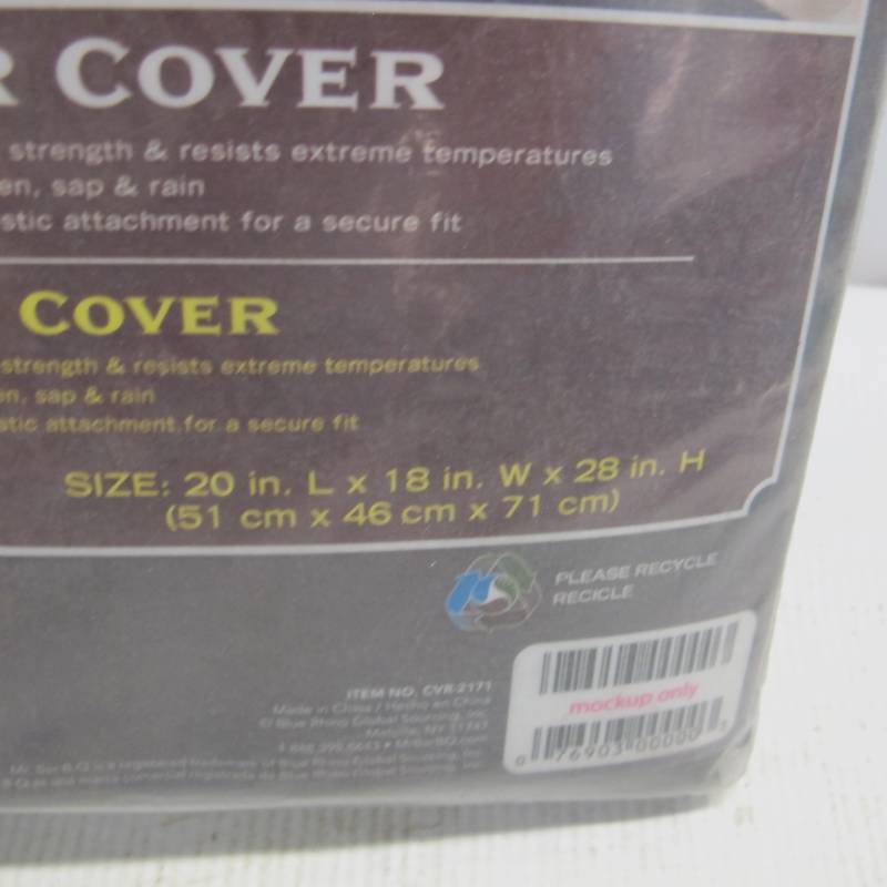 lot 214 image: Backyard Basics Medium Smoker Cover - Black