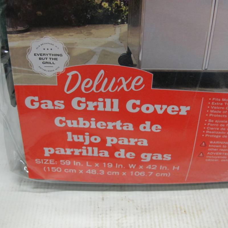 lot 341 image: Mr Bar B Q Deluxe Gas Grill Cover 59 in. x 19 in. x 42 in. - Medium - Forest Green
