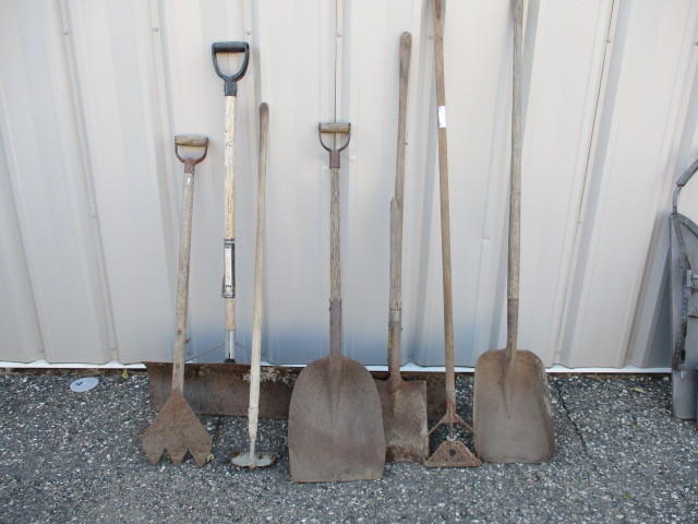 lot 28 image: Shovels and Hoes