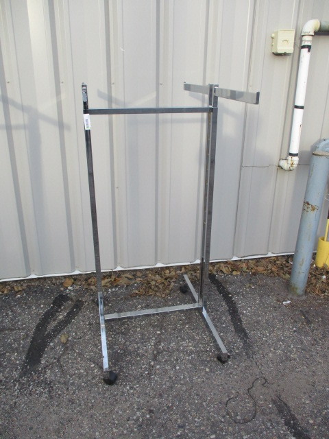 lot 82 image: Rolling Clothes Rack
