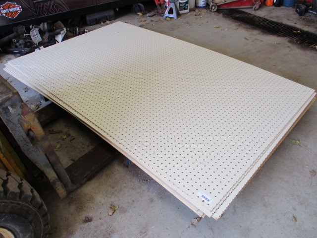 lot 77 image: Pegboard Panels