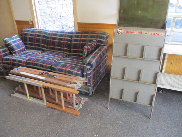 lot 102 image: Farmhand Brochure Rack and Attic Ladder