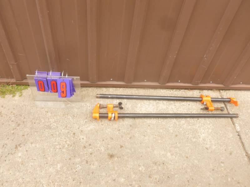 2 Poly Pipe Clamps