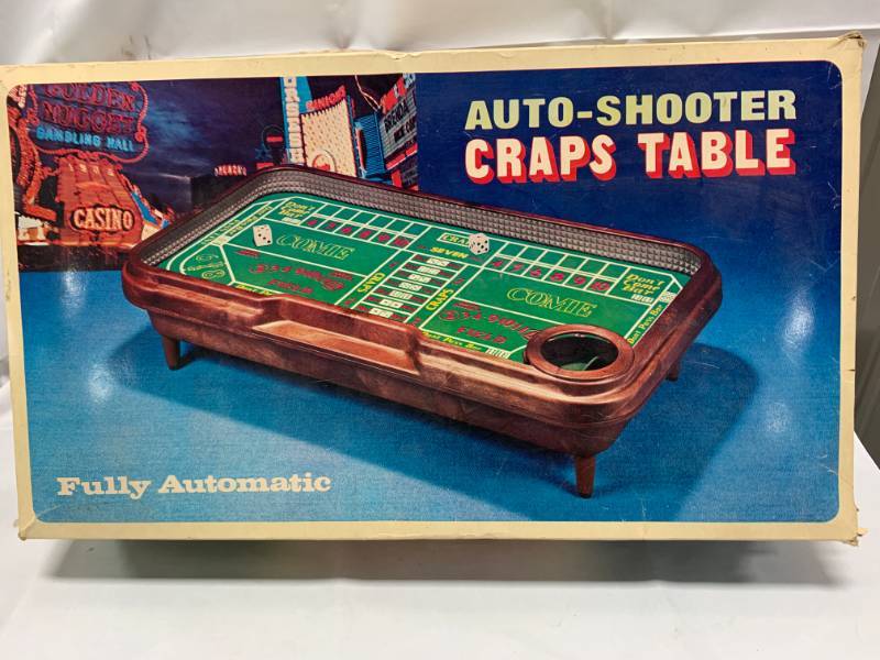 lot 3 image: Antique Auto Shooter Craps Table