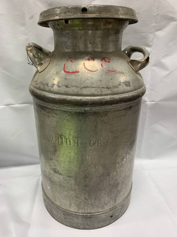 lot 10 image: Antique CCC 24 Tall Cream Can