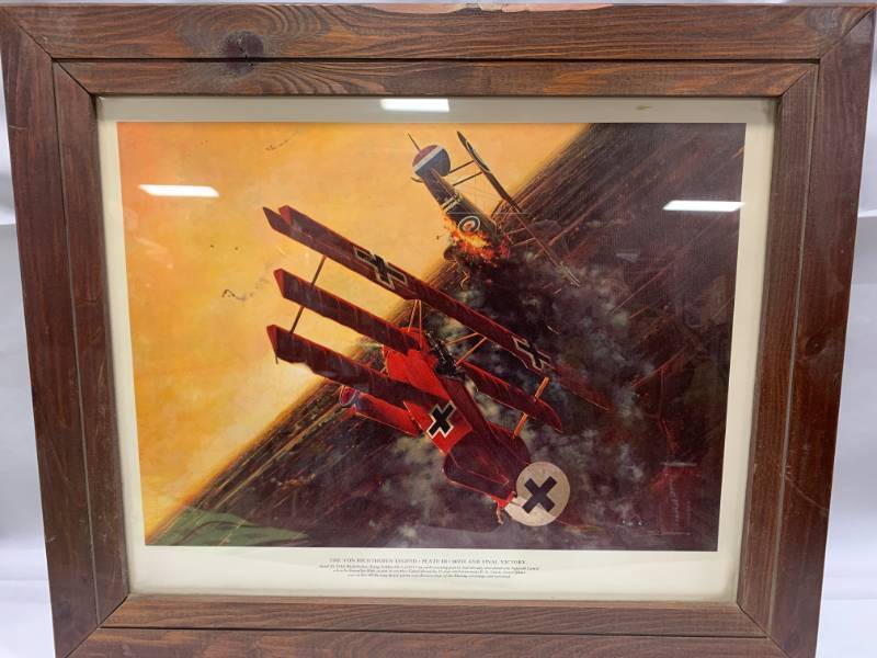 lot 24 image: Framed Revon Richthofen Legend 1918 Artwork