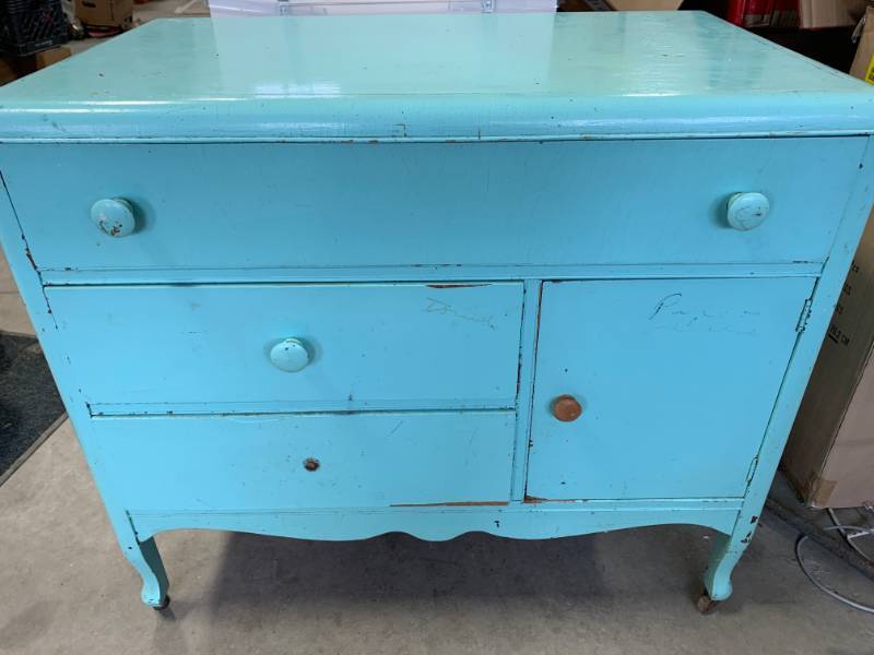 Antique Turquoise Dresser Antiques Art Consignment Auction