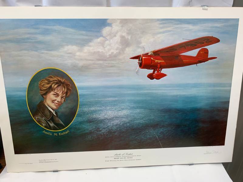 lot 57 image: Amelia Earhart 50th Anniversary Solo of Atlantic