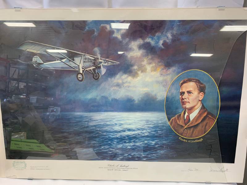 lot 58 image: Charles Lindbergh 50th Spirit of St. Louis
