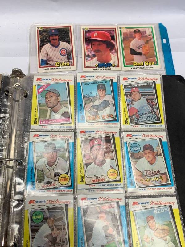 lot 64 image: 7 Pages of 1970s & 80s BaseballFootball Cards