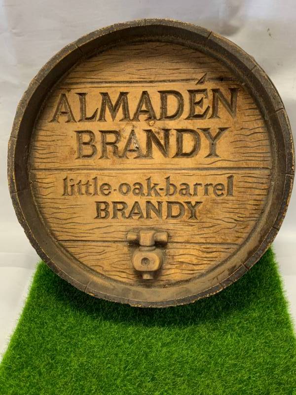 lot 67 image: Almaden Brandy Vintage Sign