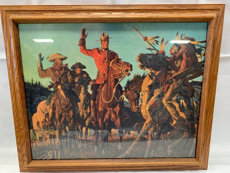 lot 77 image: Vintage Framed A. Friberg Picture