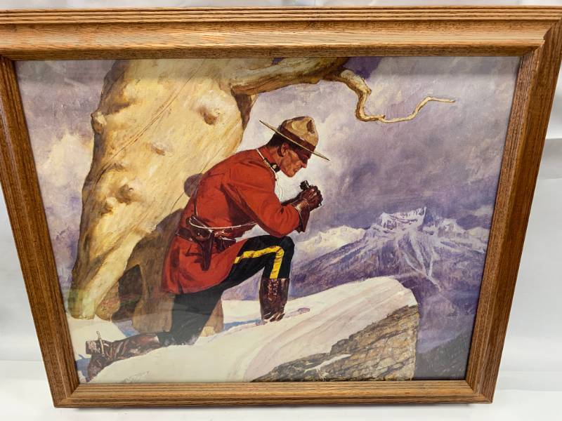 lot 78 image: Vintage Framed A. Friberg Picture