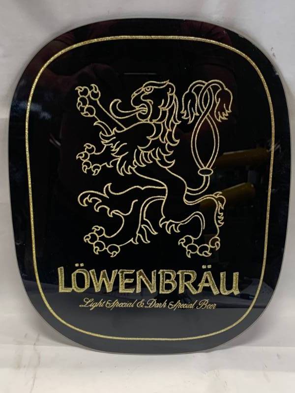 lot 79 image: Vintage Lowenbrau Beer Sign