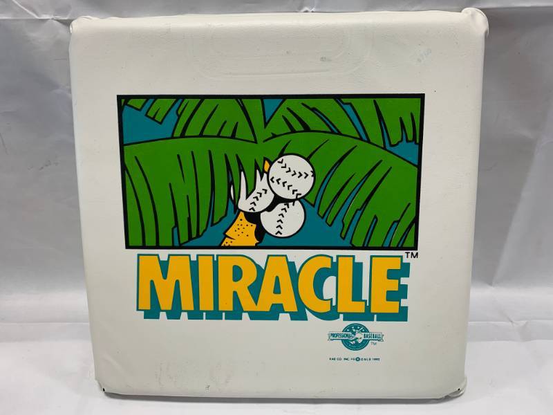 lot 83 image: Vintage 1992 Fort Myers Miracle (A TWINS TEAM) Seat Cushion