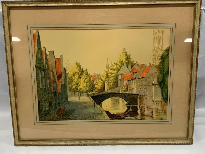 lot 106 image: Very Old European City Artwork