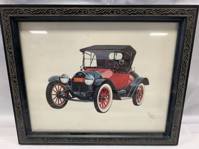 lot 107 image: 1916 Chevrolet Series 490 Framed Print