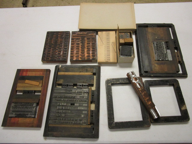 lot 608 image: ANTIQUE LETTERPRESS BORDER FRAMES FOR PEARL PRINTING PRESS