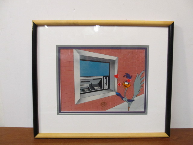 lot 61 image: Warner Bros Looney Tunes Roadrunner Animation Cel wCOA