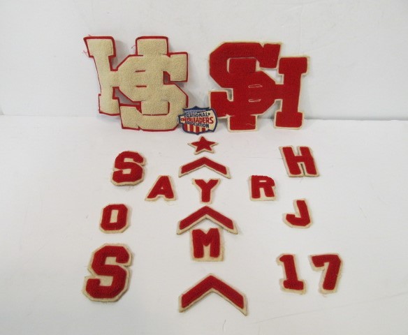 lot 63 image: Lot of Vintage Letter JacketSweater Patches