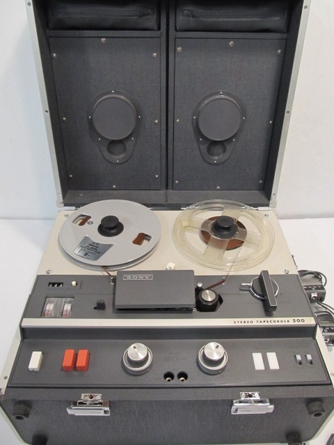 Excellent Working Vintage SONY TC-500 Reel-To-Reel Tapecorder w/Speakers, Little Canada Estate Auction- Antiques, Collectibles & More!!