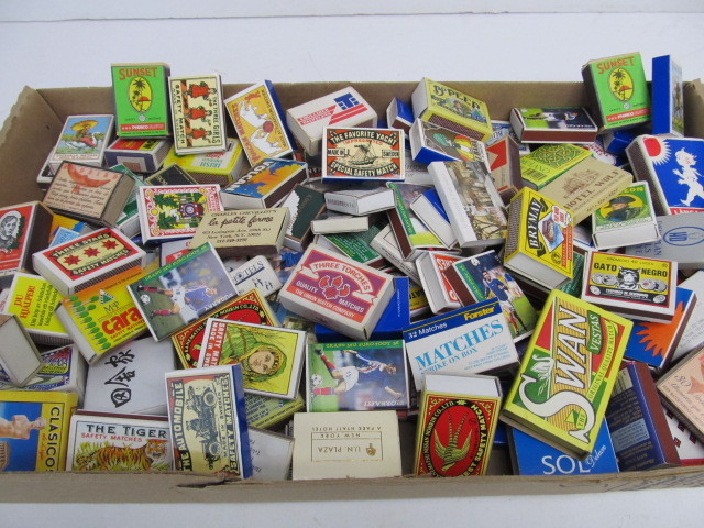 lot 44 image: Large Lot of Safety Match Boxes wMatches #1