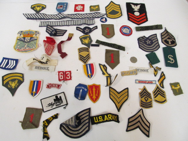 lot 184 image: Large Lot of Vintage Military etc Patches