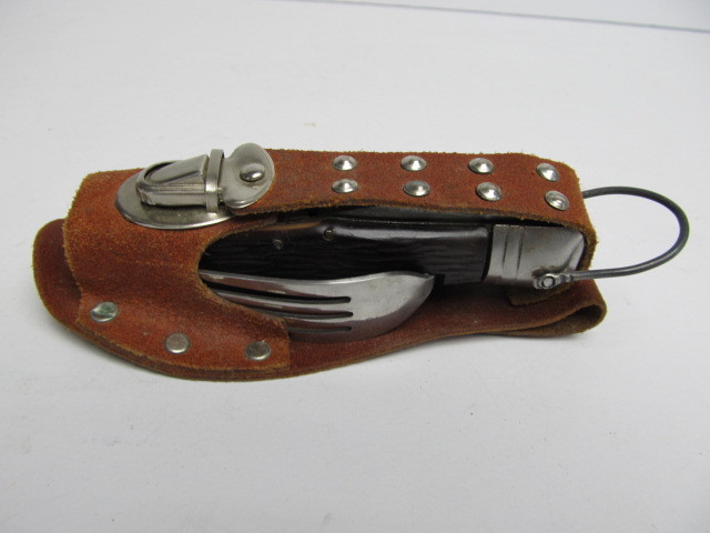 lot 179 image: Vintage Folding Pocket Knife w Many Tools - in Case