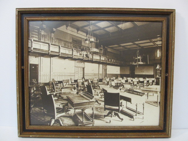 lot 230 image: Enlarged Vintage State of Minnesota House of Representatives Chamber Framed Photo