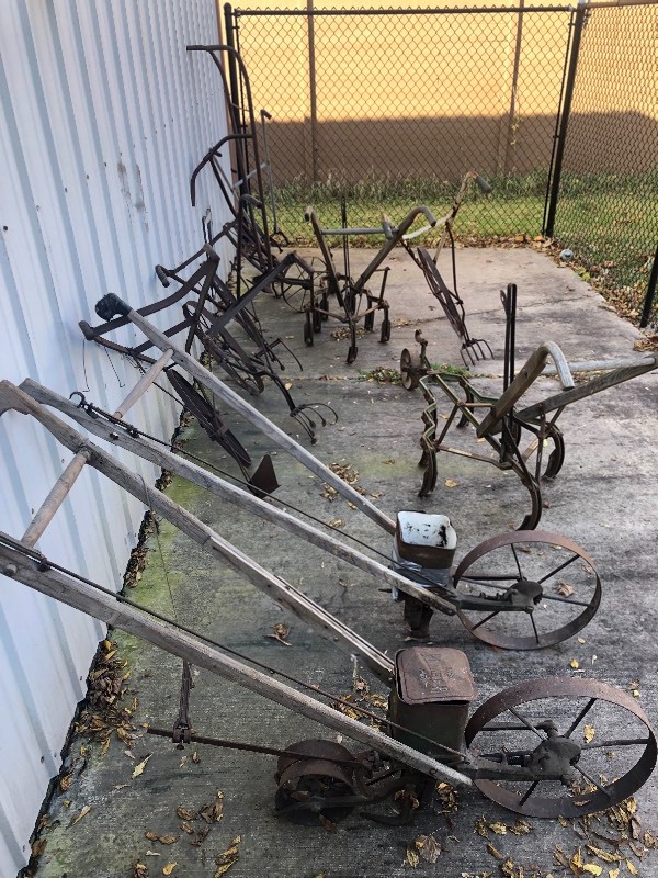 lot 220 image: Collection of Antique Farm Cultivators Tillers 