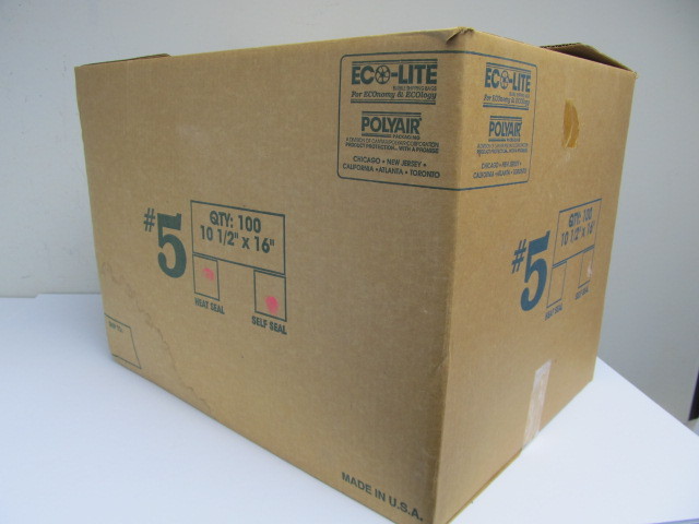 lot 288 image: Full Box of 100 Padded Envelopes #5 - Size 10.5 x 16 