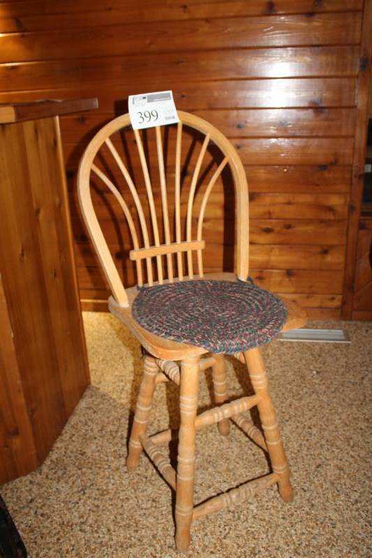 lot 399 image: Wood Stool