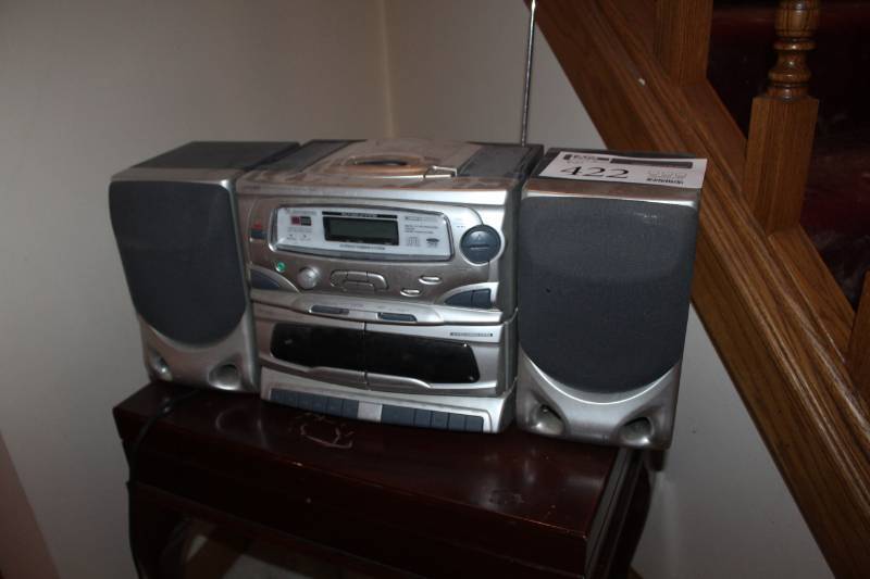 lot 422 image: Koss CD PlayerDouble Cassette Deck AMFM Stereo Tuner  Portable Stereo